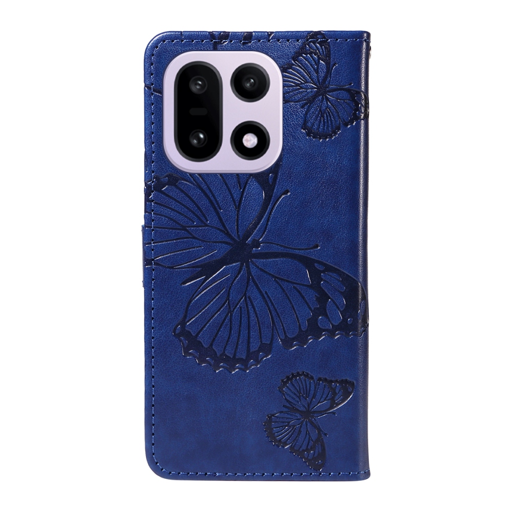 Nagy pillangó könyv tok a OnePlus 15 5G-hez - kék