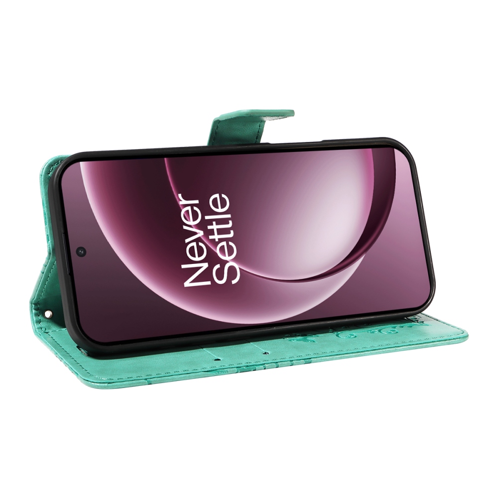 Nagy pillangó könyv tok a OnePlus 15 5G-hez - teal színű