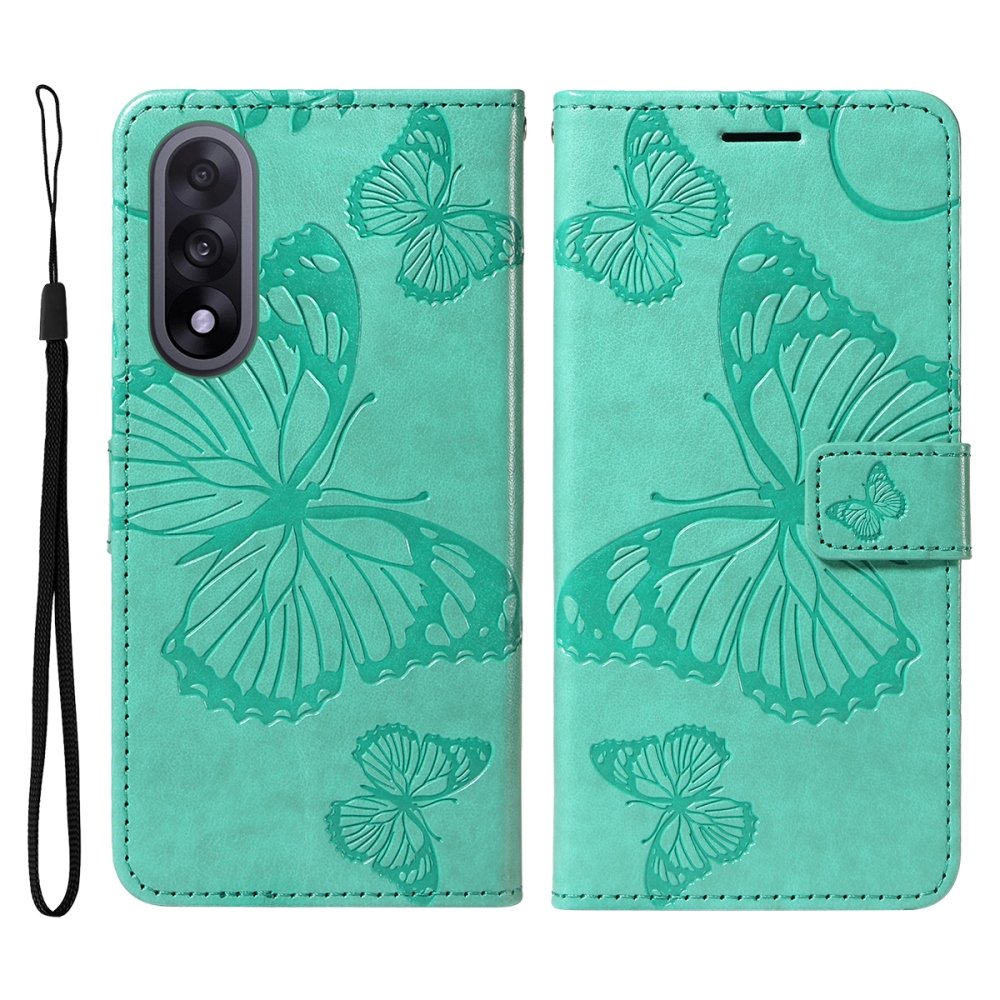 Nagy pillangó könyv tok OnePlus Nord 5 5G - teal - teal
