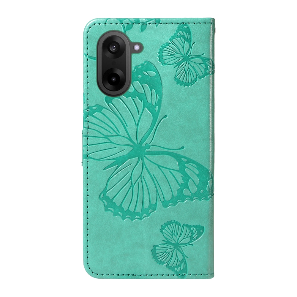 Nagy pillangó könyv tok OnePlus Nord CE5 5G - teal - teal