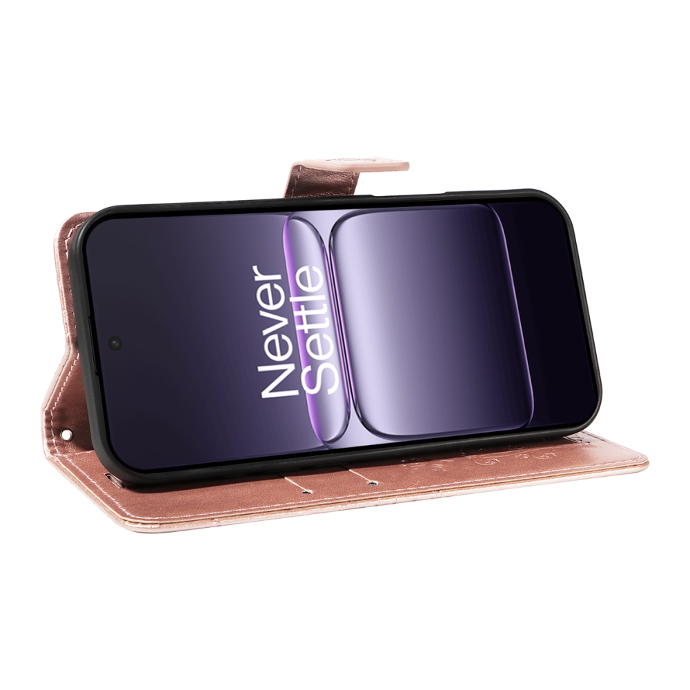 Nagy pillangó könyv tok OnePlus Nord CE5 5G - rózsa arany