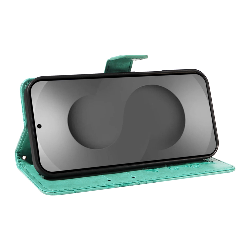 Nagy pillangó könyv tok Samsung Galaxy S26 Ultra készülékhez - teáskék színű