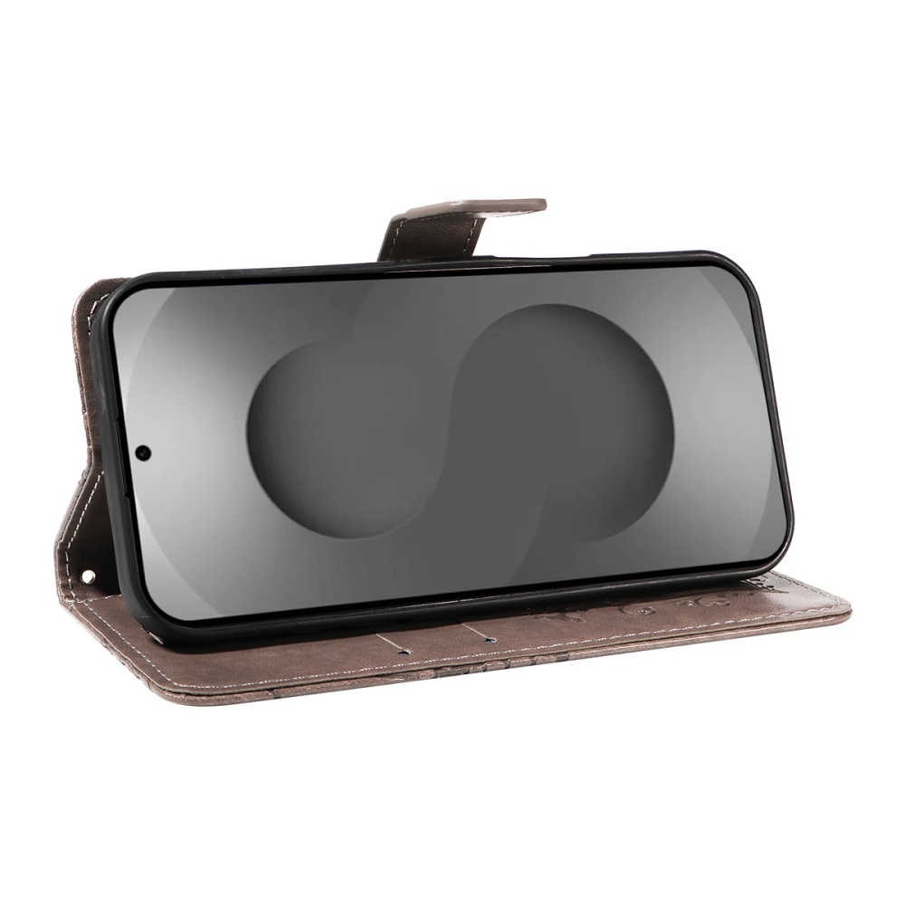 Nagy pillangó könyv tok Samsung Galaxy S26 Ultra készülékhez - szürke