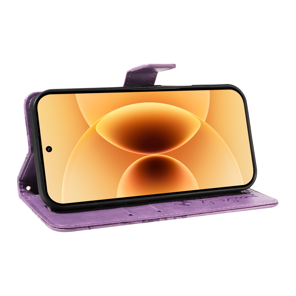 Nagy pillangó könyv tok a Xiaomi 17-hez - lila