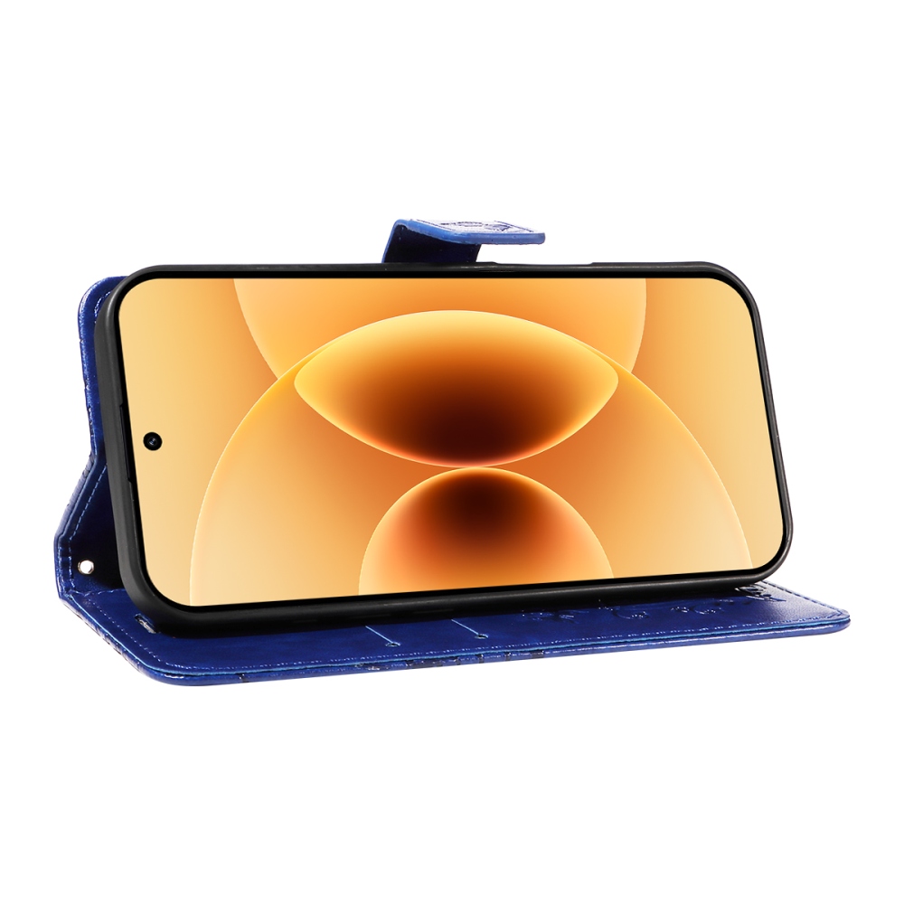 Nagy pillangó könyv tok a Xiaomi 17-hez - kék