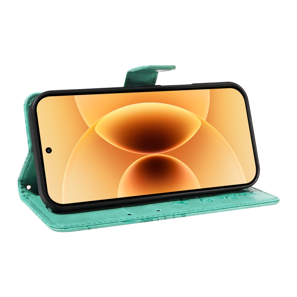 Nagy pillangó könyv tok a Xiaomi 17-hez - teáskék