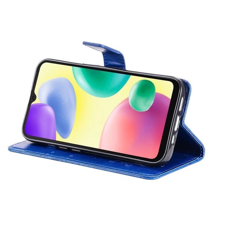 Nagy pillangó könyv tok Xiaomi Redmi 10A - kék