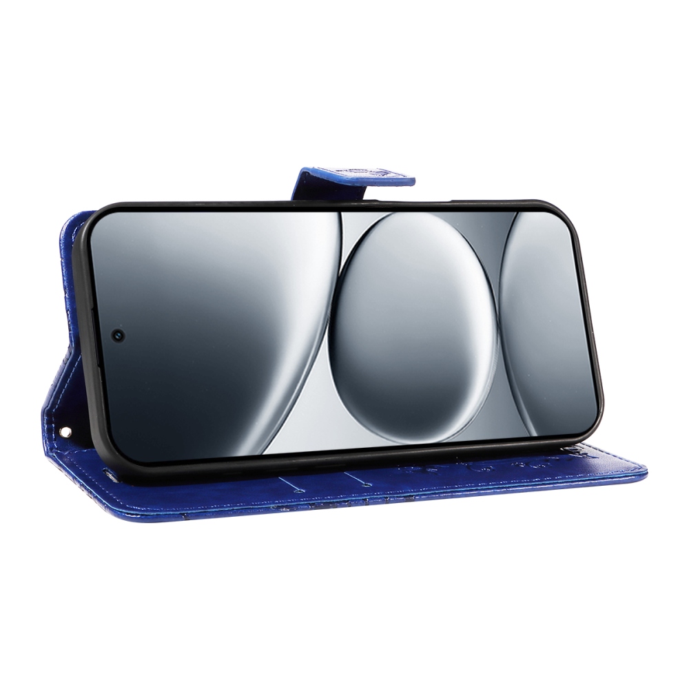 Nagy pillangó könyv tok a Xiaomi Redmi Note 15 Pro 5G-hez - kék