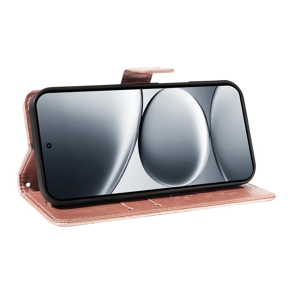 Nagy pillangó könyv tok Xiaomi Redmi Note 15 Pro 5G - rózsa arany