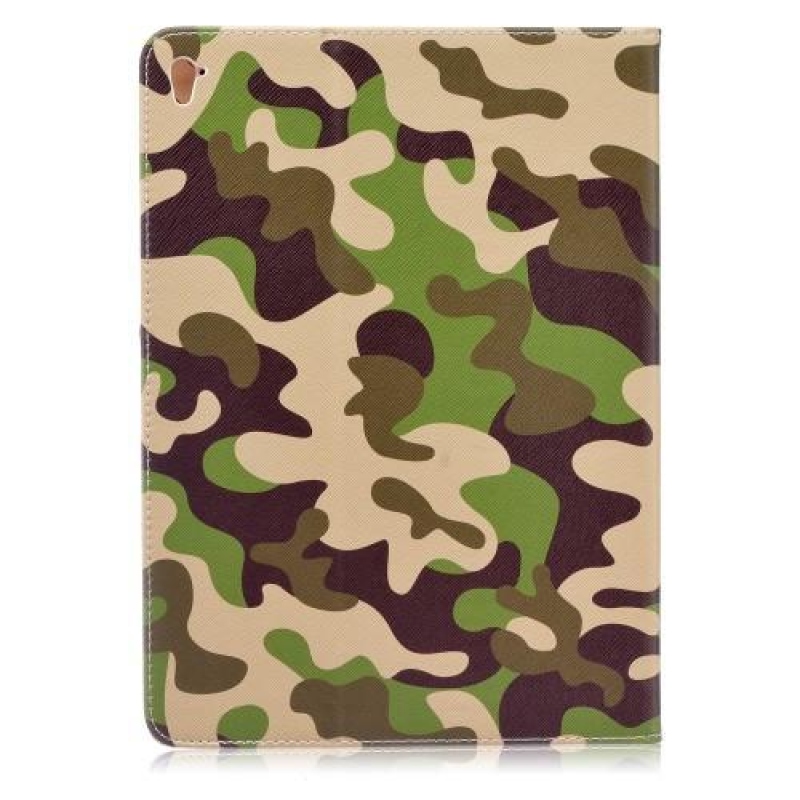 Bildi PU bőr tok iPad Pro 9.7 készülékhez - álcázott színű