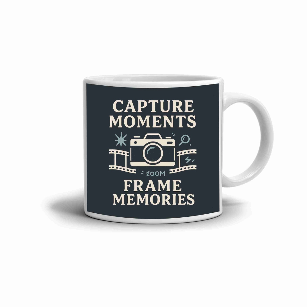 Fehér kerámia bögre 330ml képpel - örökítsd meg a pillanatokat