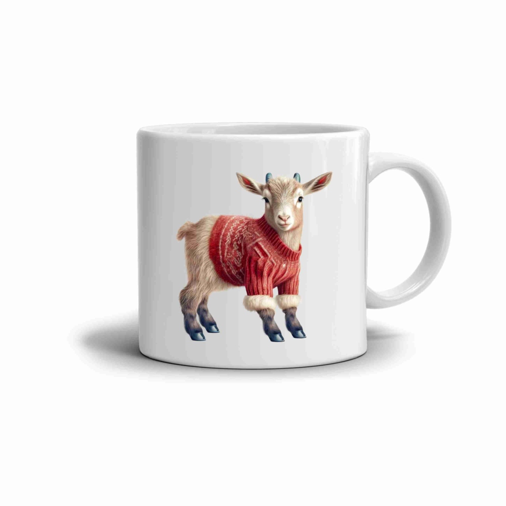 Fehér kerámia bögre 330ml képpel - gyerek pulóverben