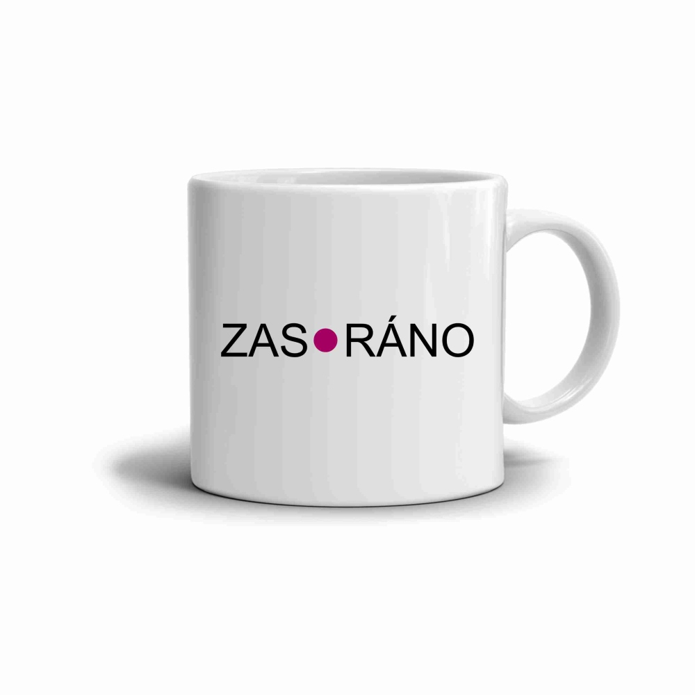 Fehér kerámia bögre 330ml képpel - újra reggel