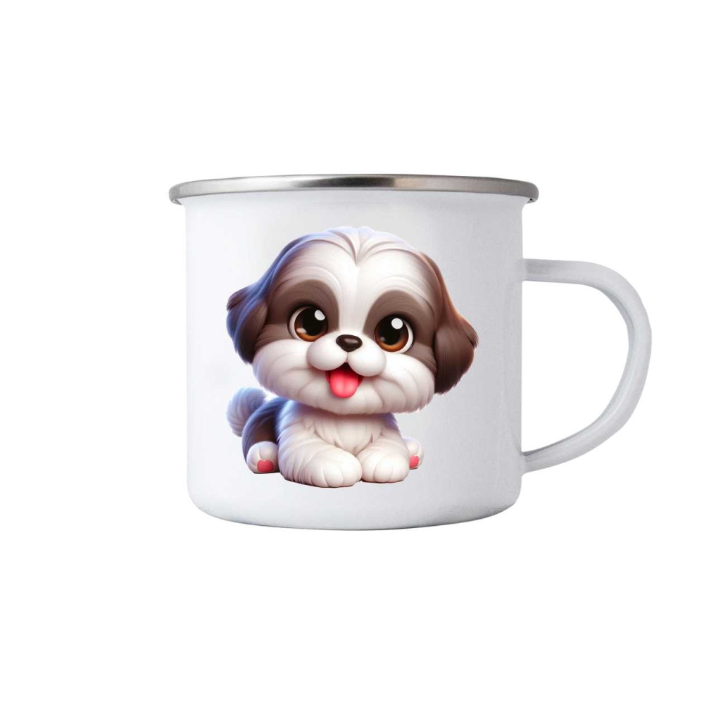 Fehér bögre 380ml képpel - aranyos kutya