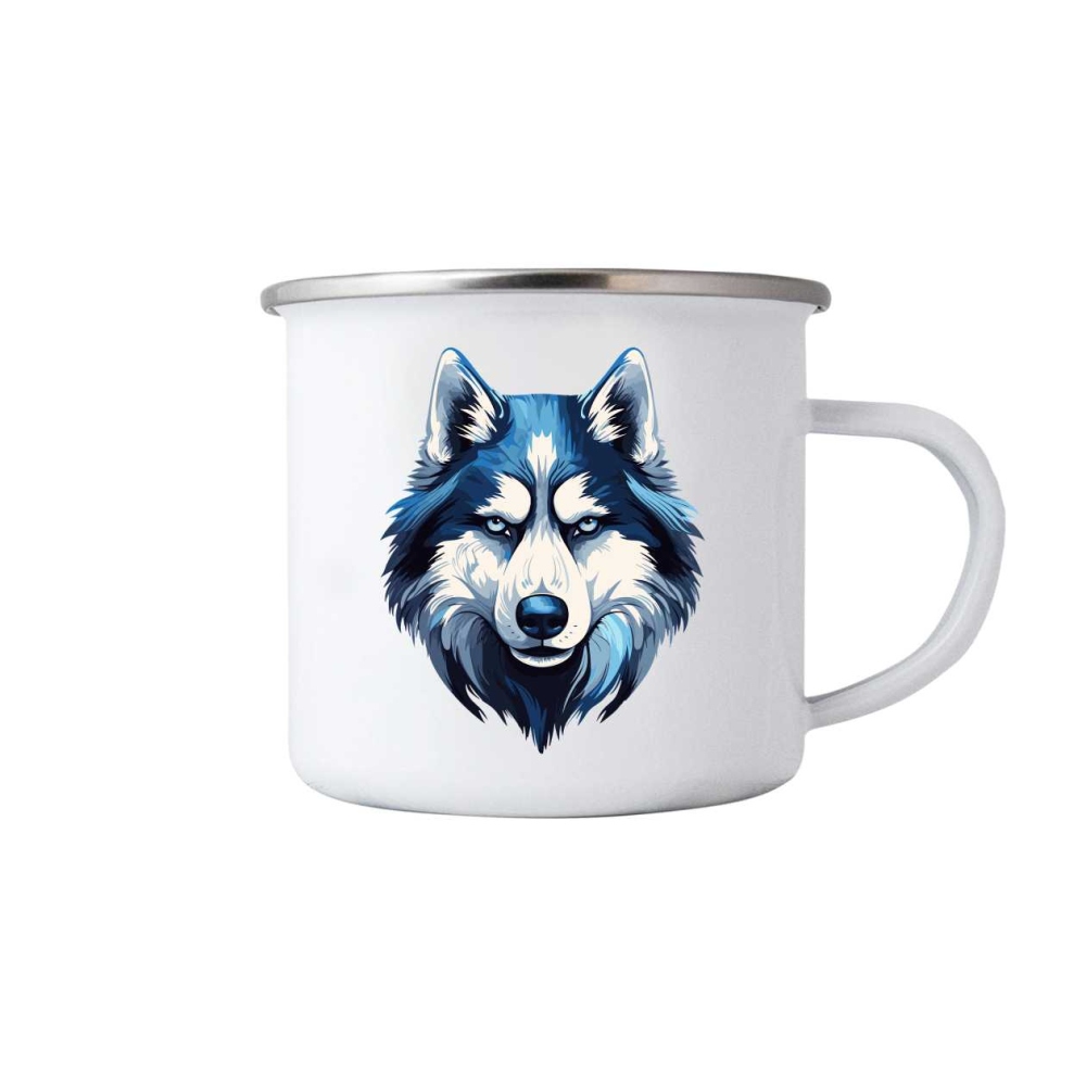 Fehér bögre 380ml képpel - farkas