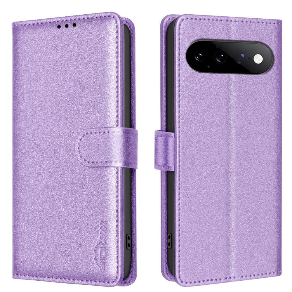 BINFEN könyvformájú tok a Google Pixel 11 Pro/11-hez – lila