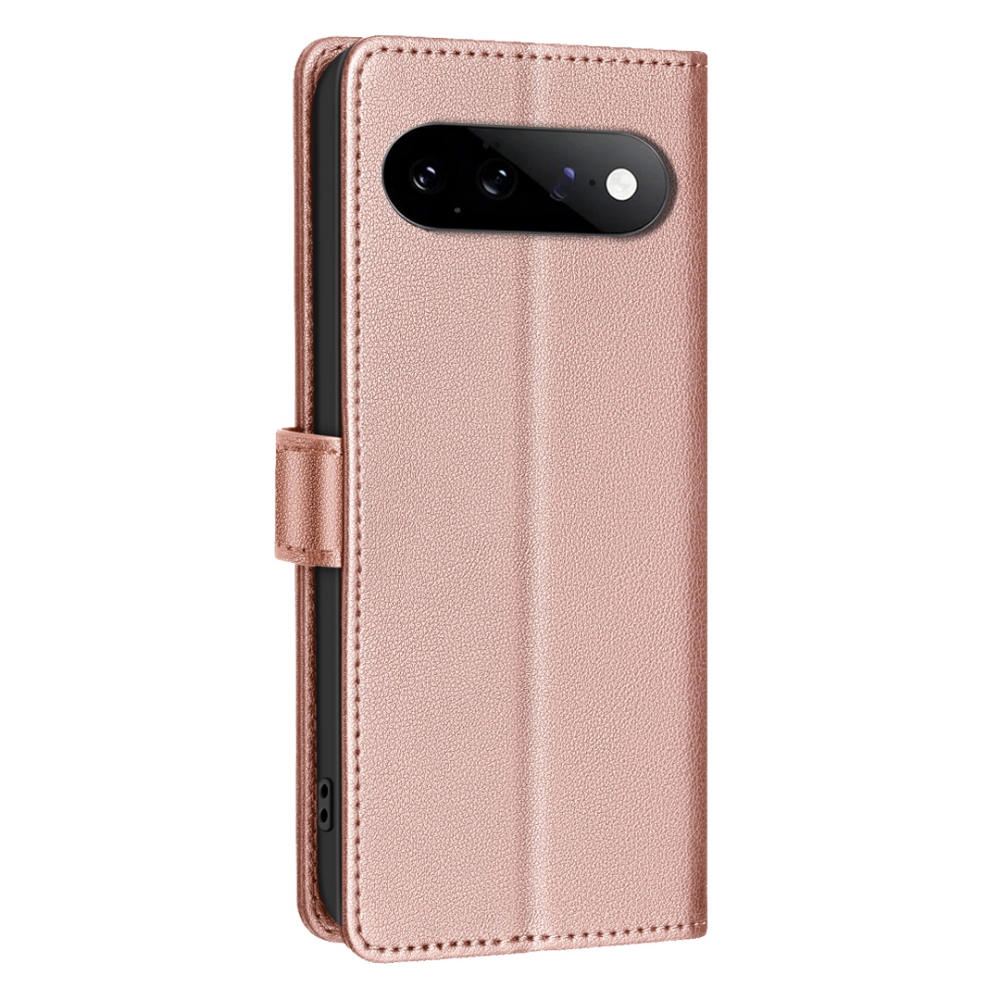 BINFEN könyvformájú tok a Google Pixel 11 Pro/11-hez – rózsaszín-arany