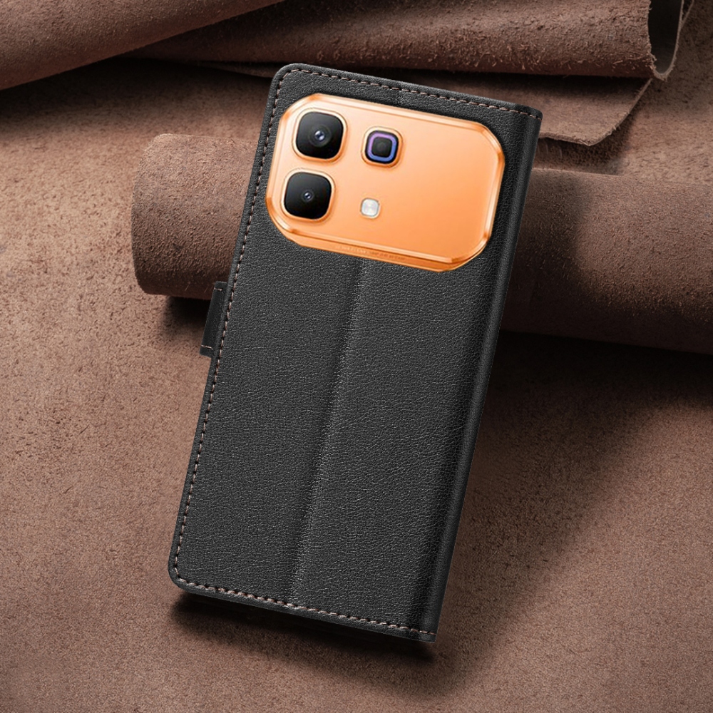 BINFEN könyvtáska Infinix Note 60 5G/Note 60 Pro 5G - fekete