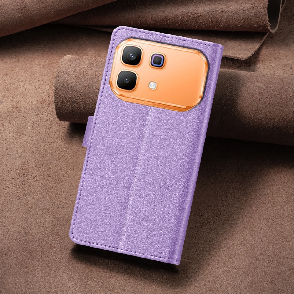 BINFEN könyvtáska Infinix Note 60 5G/Note 60 Pro 5G - lila