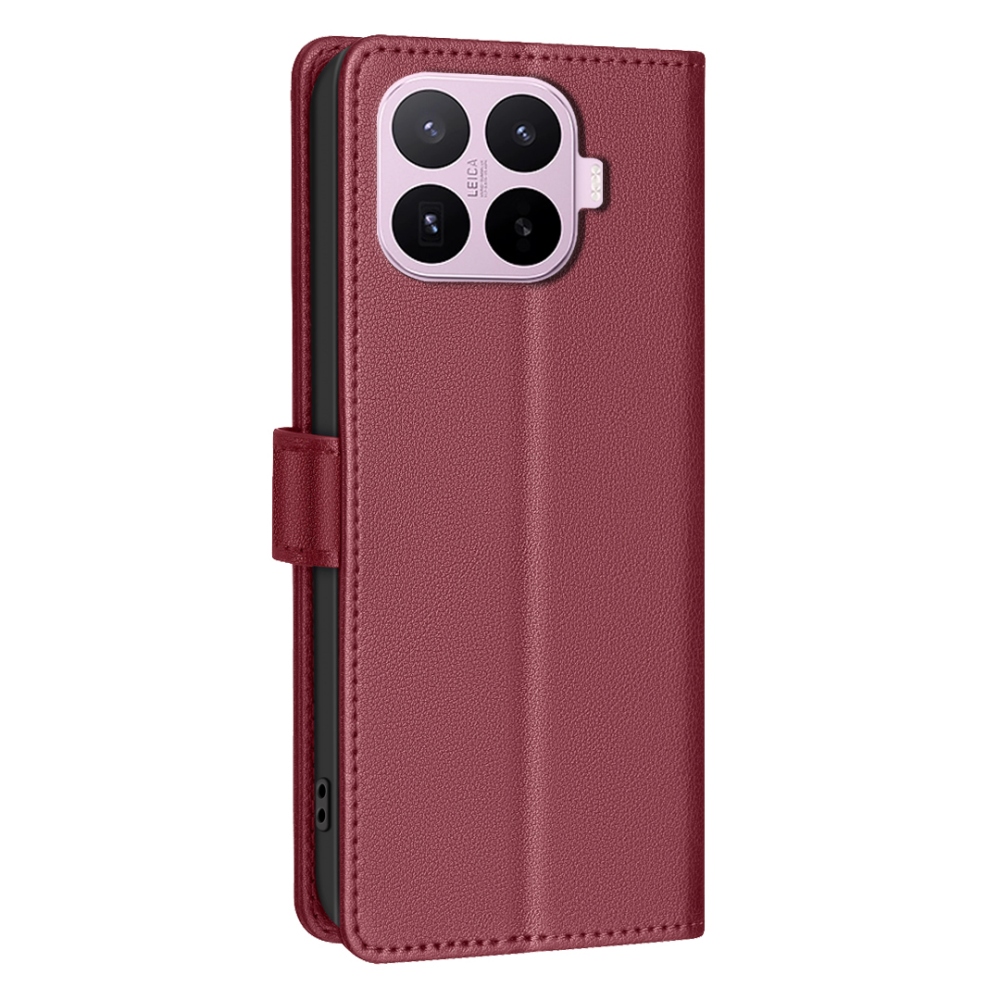 BINFEN könyvformájú tok a Xiaomi 17T Pro-hoz – piros