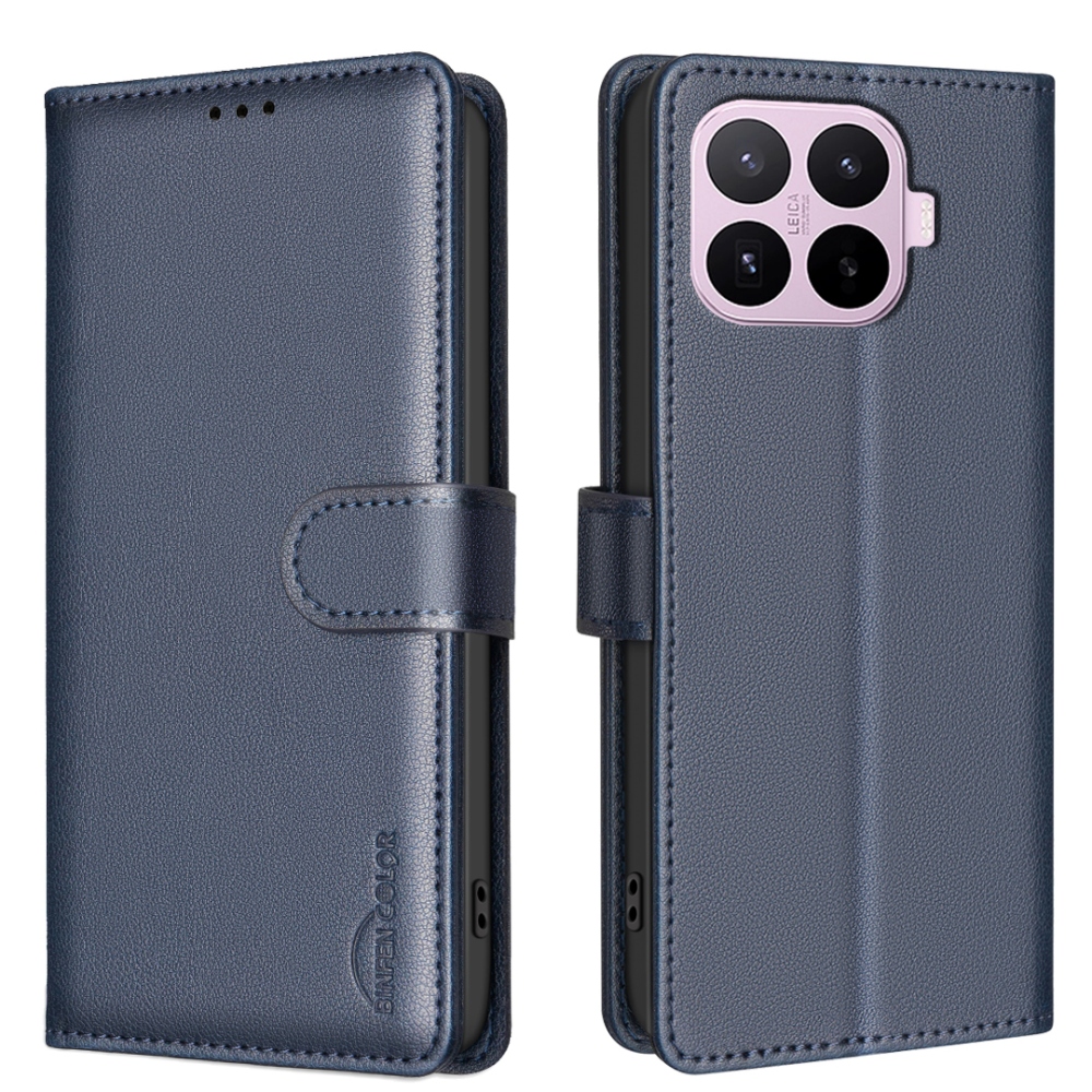 BINFEN könyvformájú tok a Xiaomi 17T Pro-hoz – kék