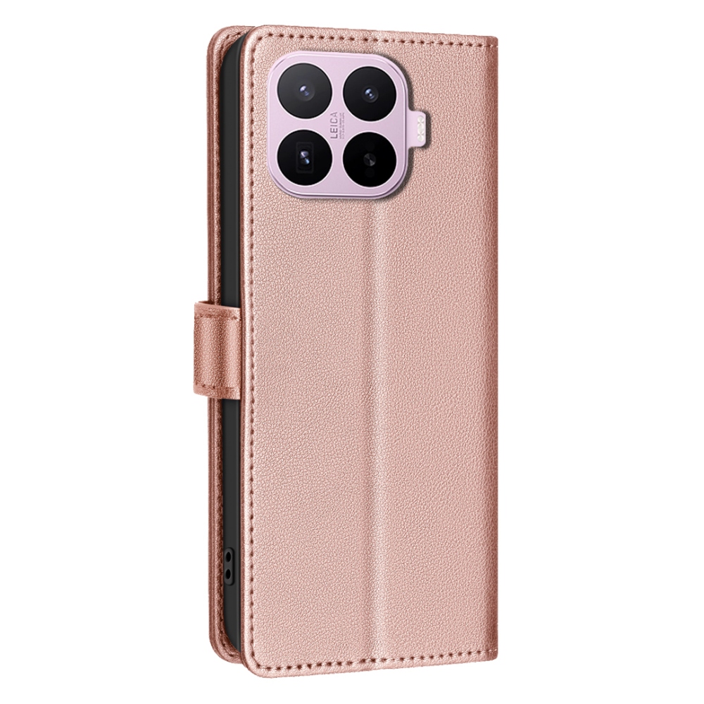 BINFEN könyvformájú tok a Xiaomi 17T Pro-hoz – rózsaszín-arany