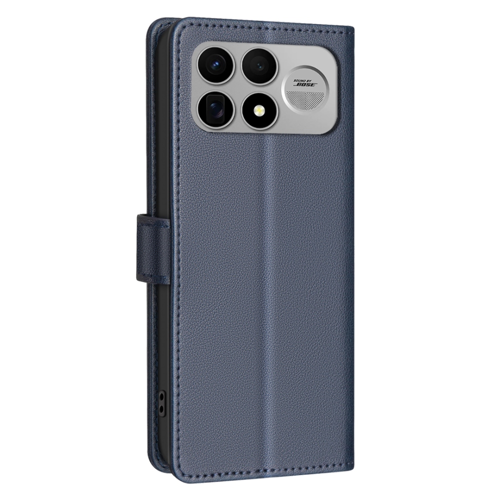 BINFEN könyvformájú tok a Xiaomi Poco F9 Ultra/F8 Ultra 5G-hez – kék