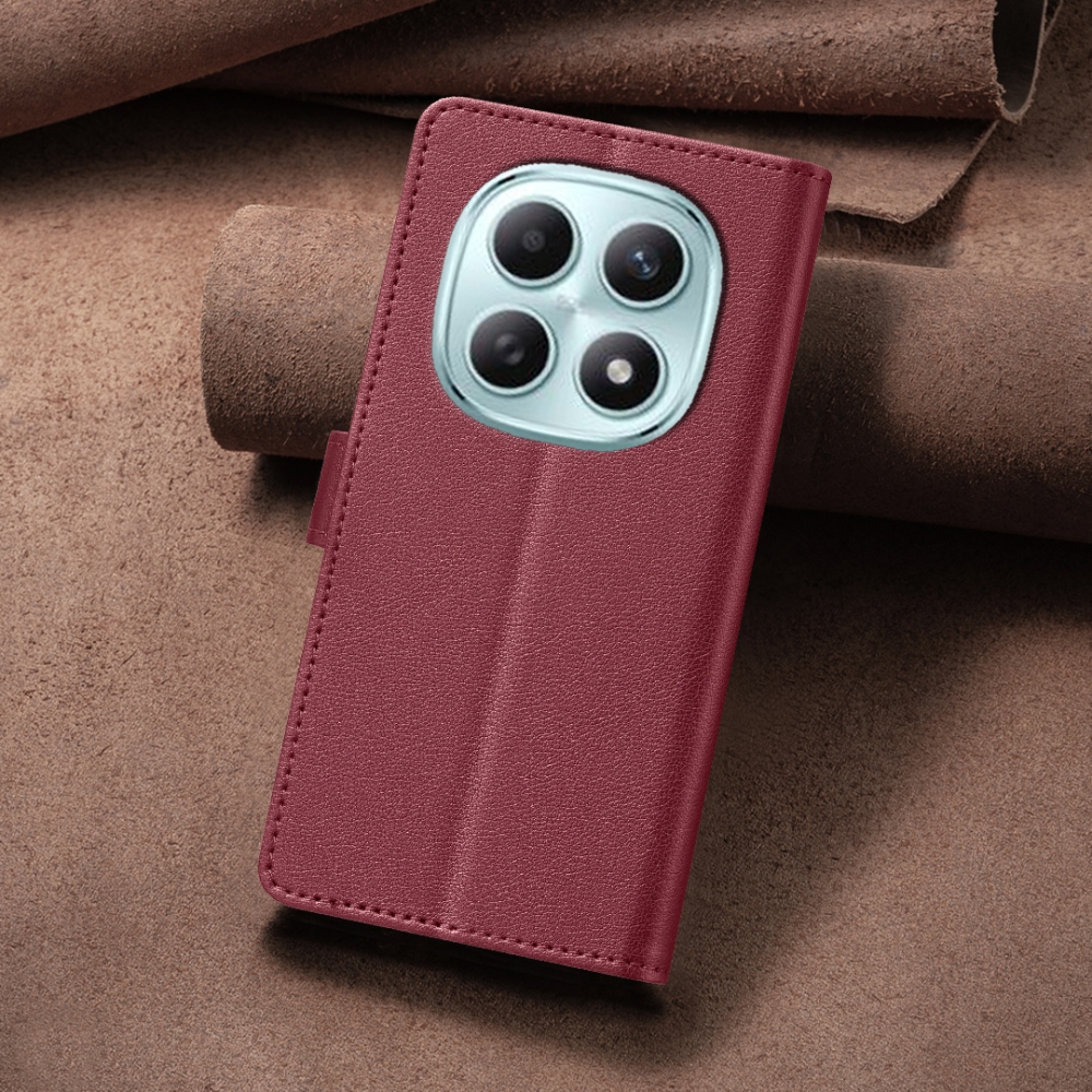 BINFEN könyv tok Xiaomi Poco M8 5G/Redmi Note 15 5G/Note 15 4G - piros