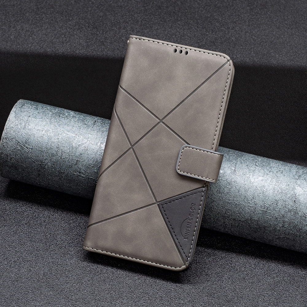 BINFEN könyvszerű tok a Xiaomi Redmi 17 4G/5G-hez – szürke