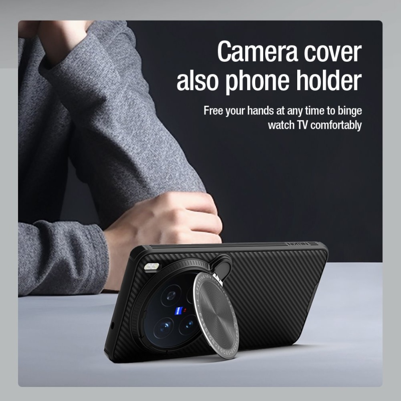Nillkin CamShield Prop mágneses hátlap Vivo X200 Pro Fekete