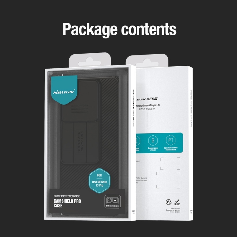 Nillkin CamShield PRO hátlap Xiaomi Redmi Note 13 Pro 5G / Poco X6 5G fekete