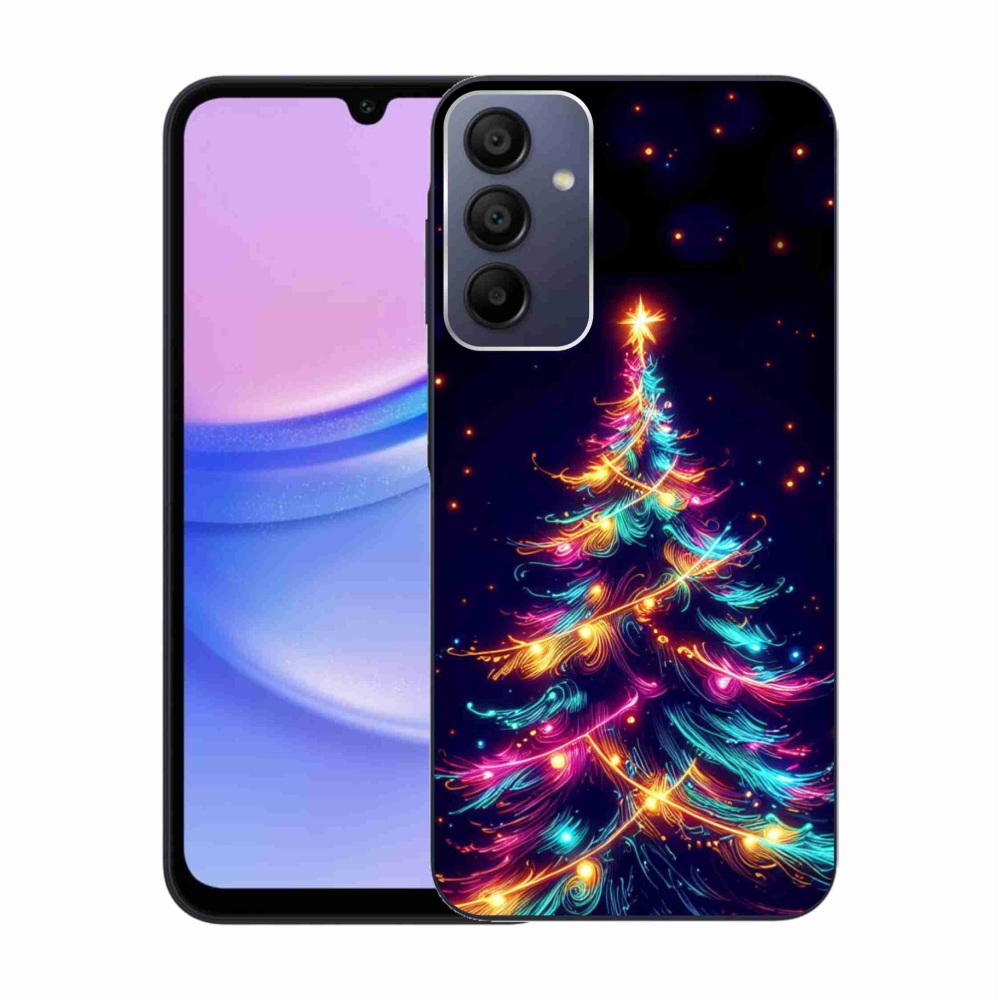 Gél borítás mmCase Samsung Galaxy A15 4G/5G - neon karácsonyfa