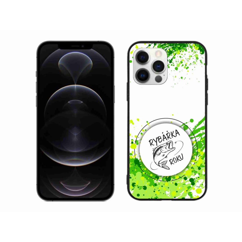 Gél borítás mmCase iPhone 12 Pro Max készülékhez - Az év halászának fehér háttere