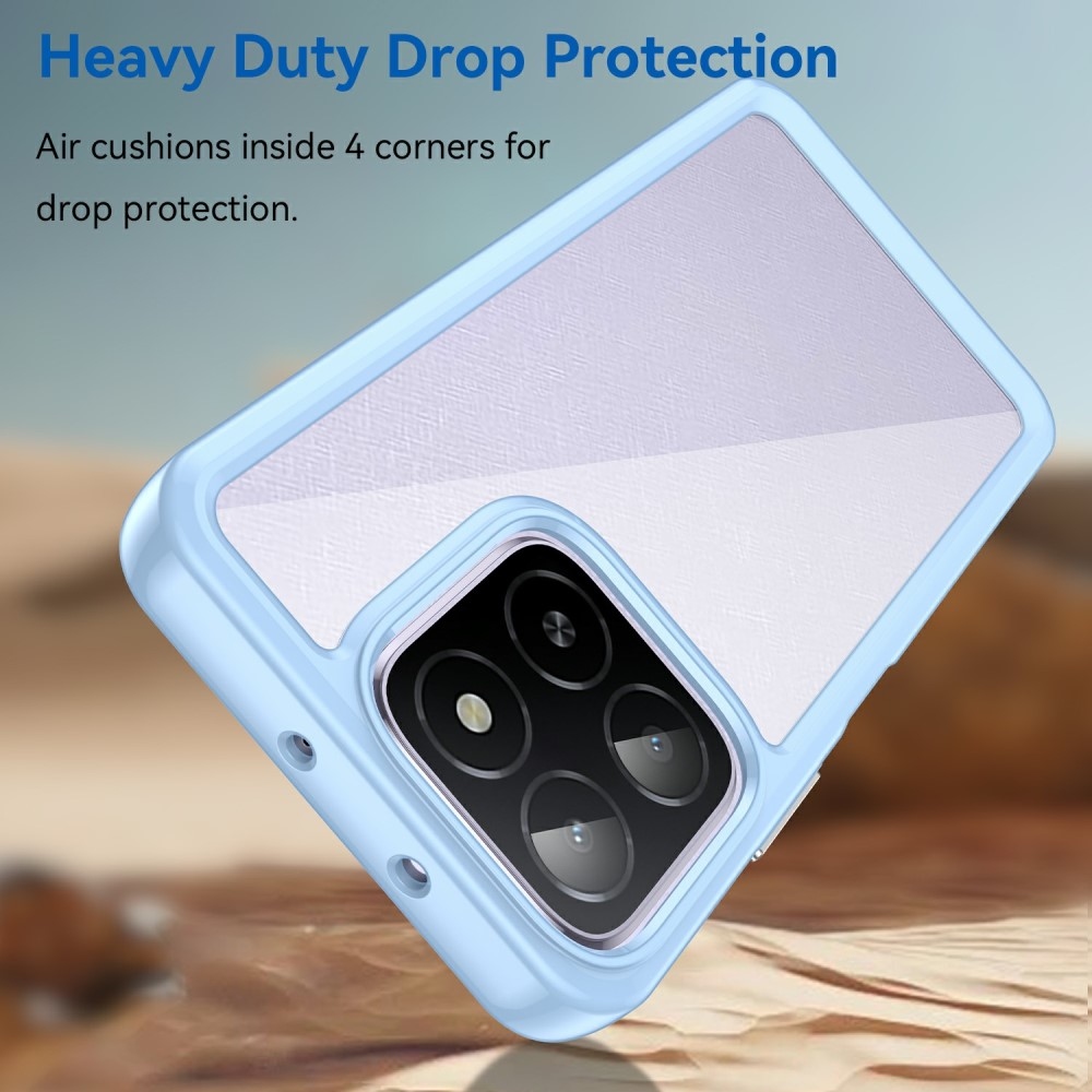 Gél tok fix hátlappal Honor X6b készülékhez - kék