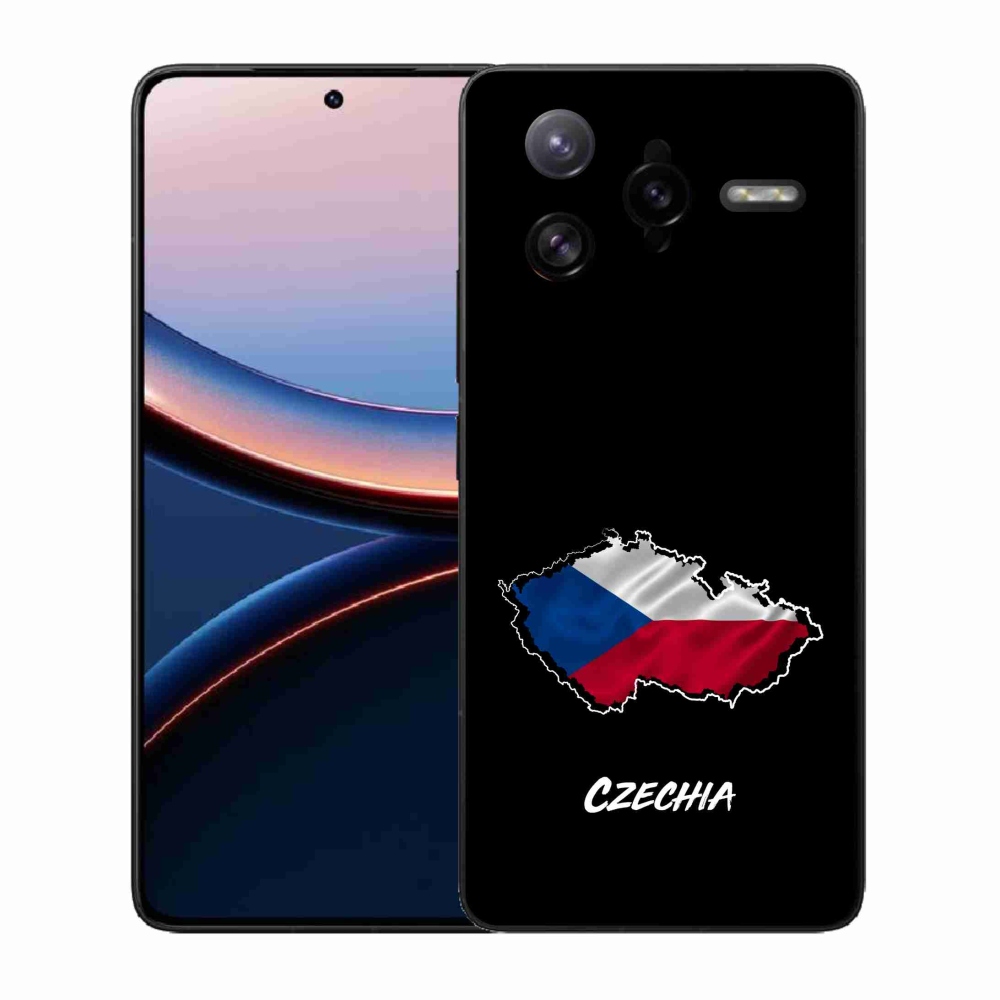 Gél borítás mmCase a Xiaomi Poco F7 Ultra - Csehország fekete háttérrel
