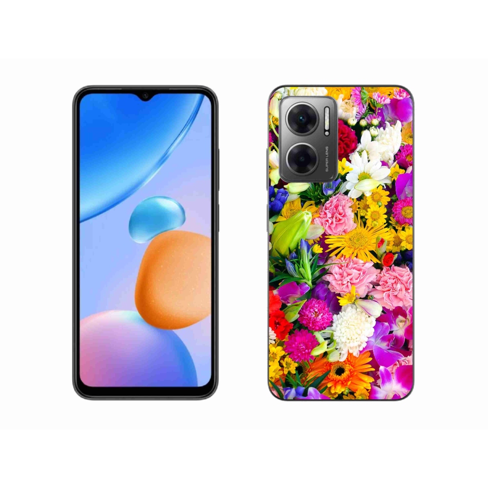 Gél borító mmCase a Xiaomi Redmi 10 5G számára - virág 12