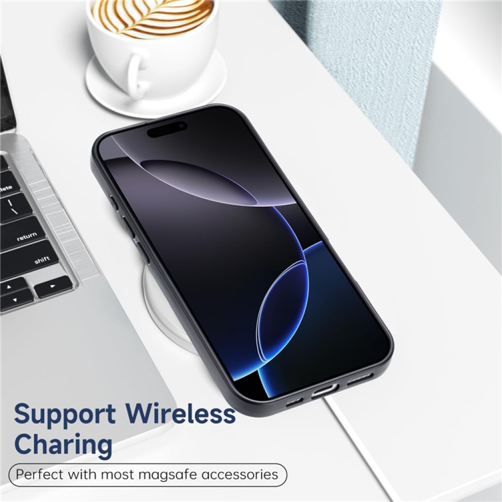 Matt zselés tok iPhone 17 Pro készülékhez - fekete