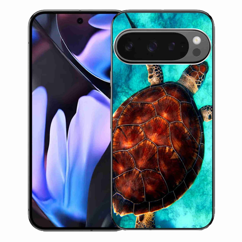 Zselés borítás mmCase a Google Pixel 9 Pro XL-hez - teknősbéka