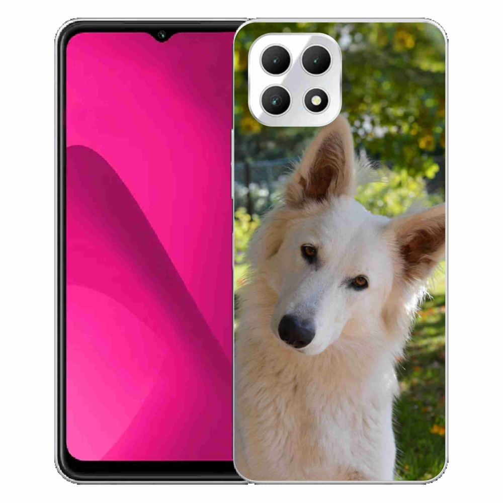 Gél borítás mmCase a T-Mobile T Phone 2 készülékhez - Fehér svájci juhász 1