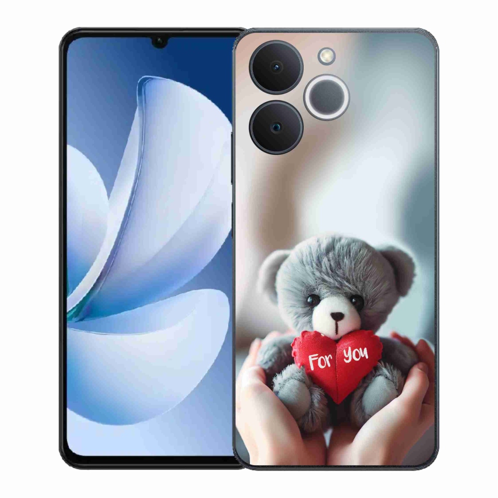 Gél borítás mmCase a Realme Note 70T-hez - mackó a szerelmeseknek