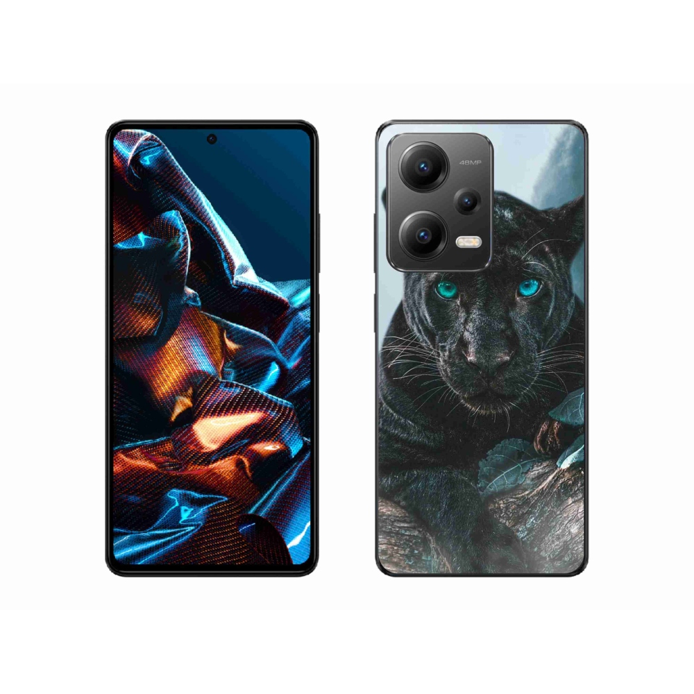 Gél borítás mmCase a Xiaomi Redmi Note 12 Pro 5G-hez - fekete párduc