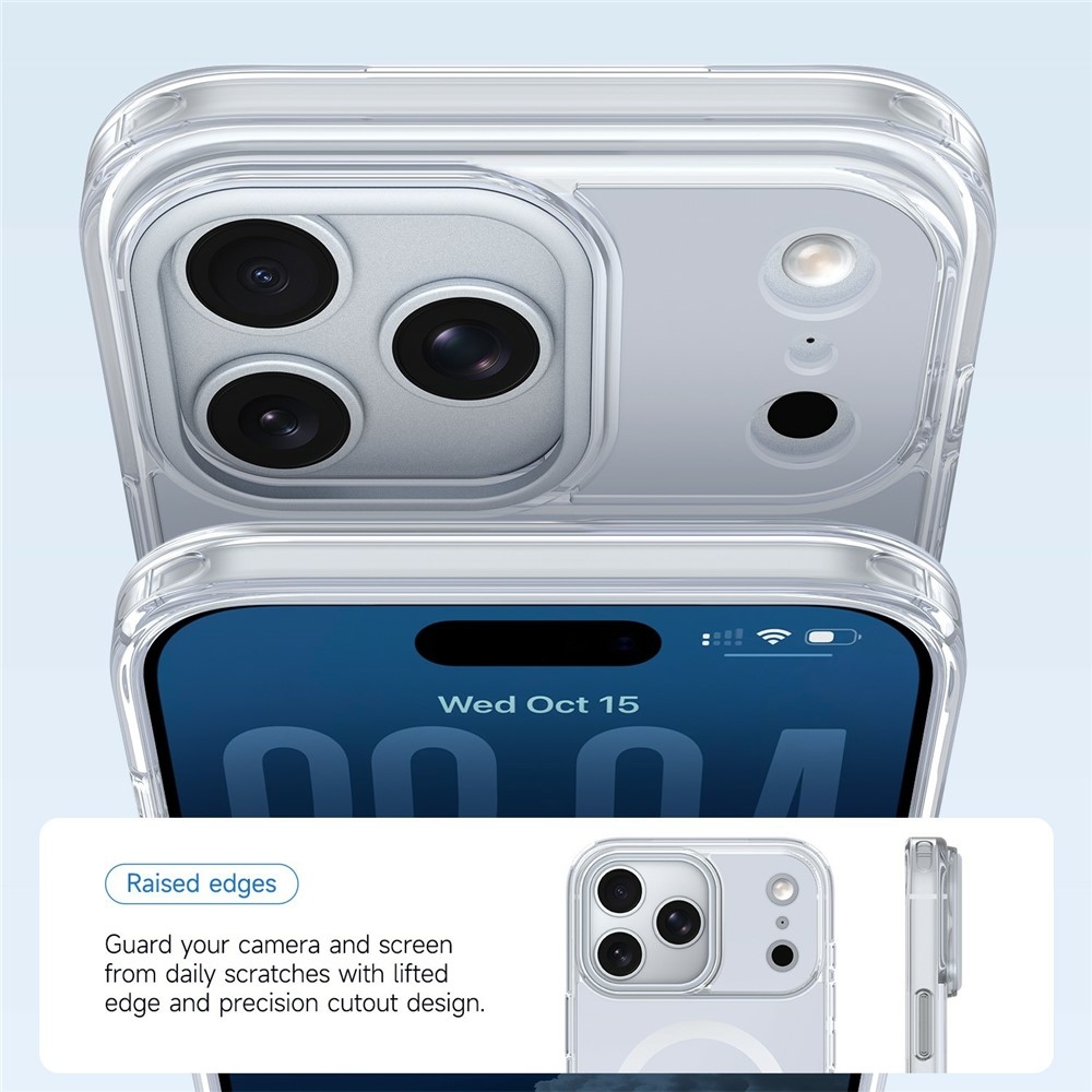 Bleeze gél tok merev hátlappal és MagSafe-kompatibilis az iPhone 18 Pro Max/17 Pro Max készülékekhez – fehér