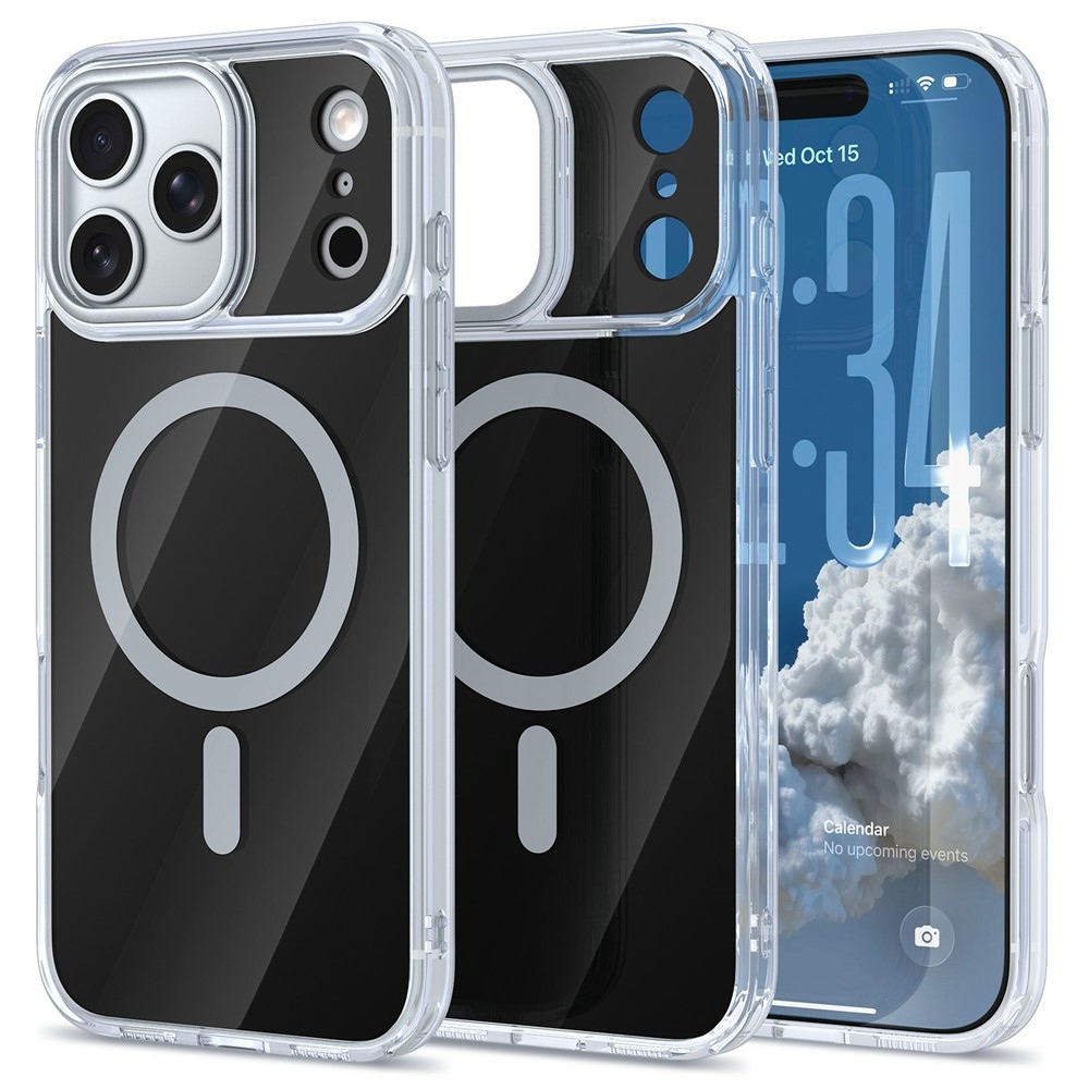 Bleeze gél tok merev hátlappal és MagSafe-kompatibilis az iPhone 18 Pro Max/17 Pro Max készülékekhez – fekete