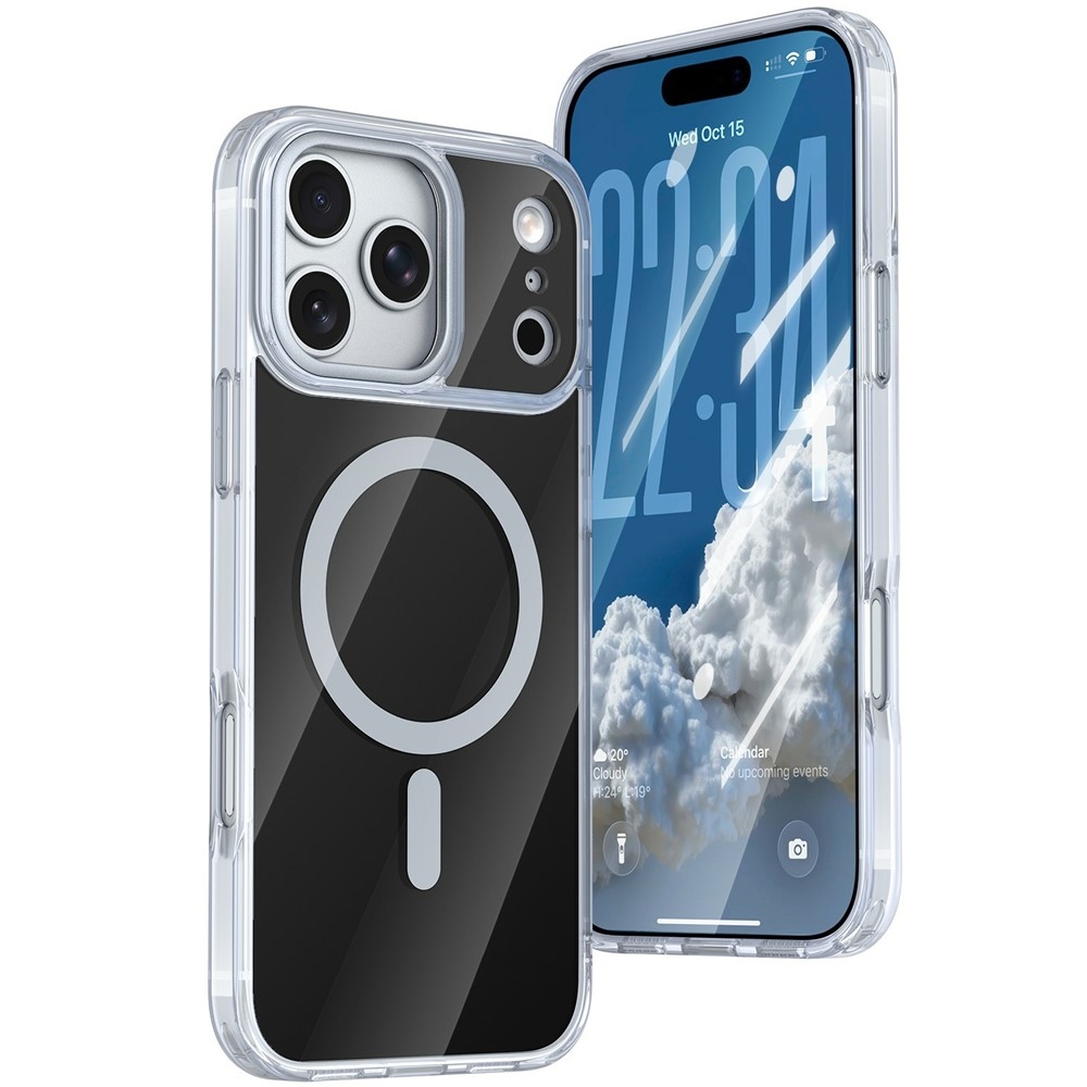 Bleeze gél tok merev hátlappal és MagSafe-kompatibilis az iPhone 18 Pro Max/17 Pro Max készülékekhez – fekete