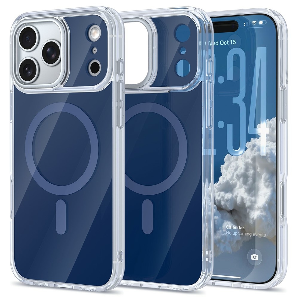 Bleeze gél tok merev háttámlával és MagSafe-vel az iPhone 18 Pro Max/17 Pro Max készülékekhez – kék
