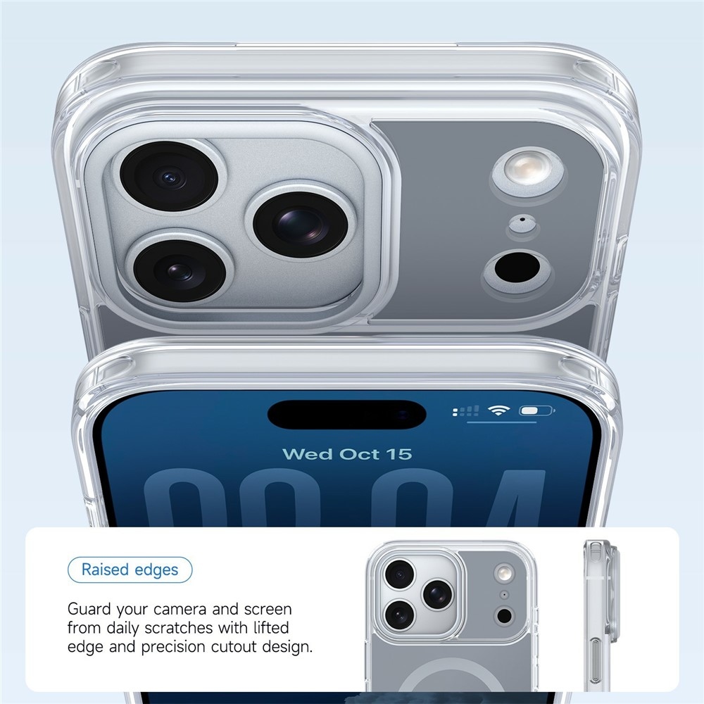 Bleeze gél tok merev háttámlával és MagSafe-vel az iPhone 18 Pro Max/17 Pro Max készülékekhez – szürke