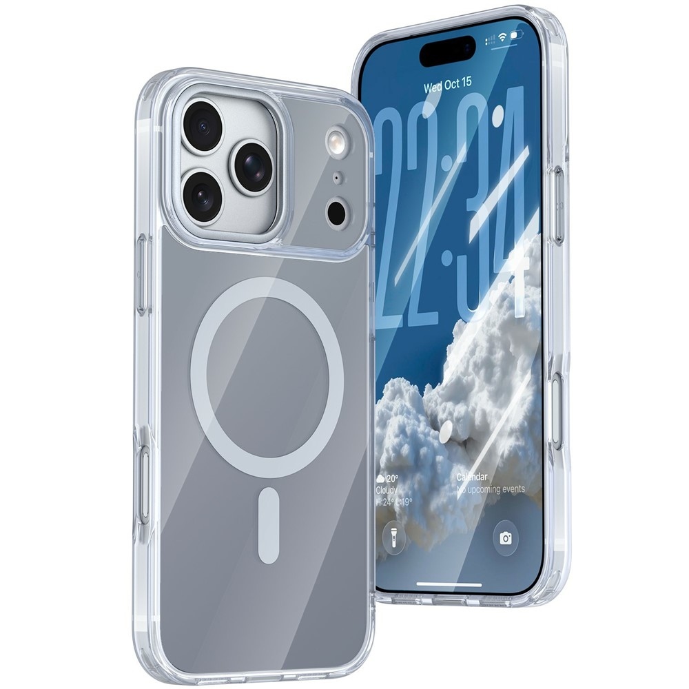 Bleeze gél tok merev háttámlával és MagSafe-vel az iPhone 18 Pro Max/17 Pro Max készülékekhez – szürke