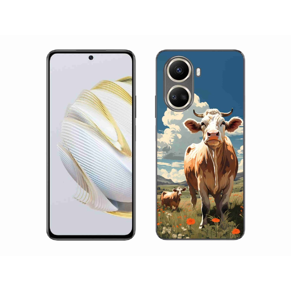 Gél borítás mmCase a Huawei Nova 10 SE-hez - tehenek a réten