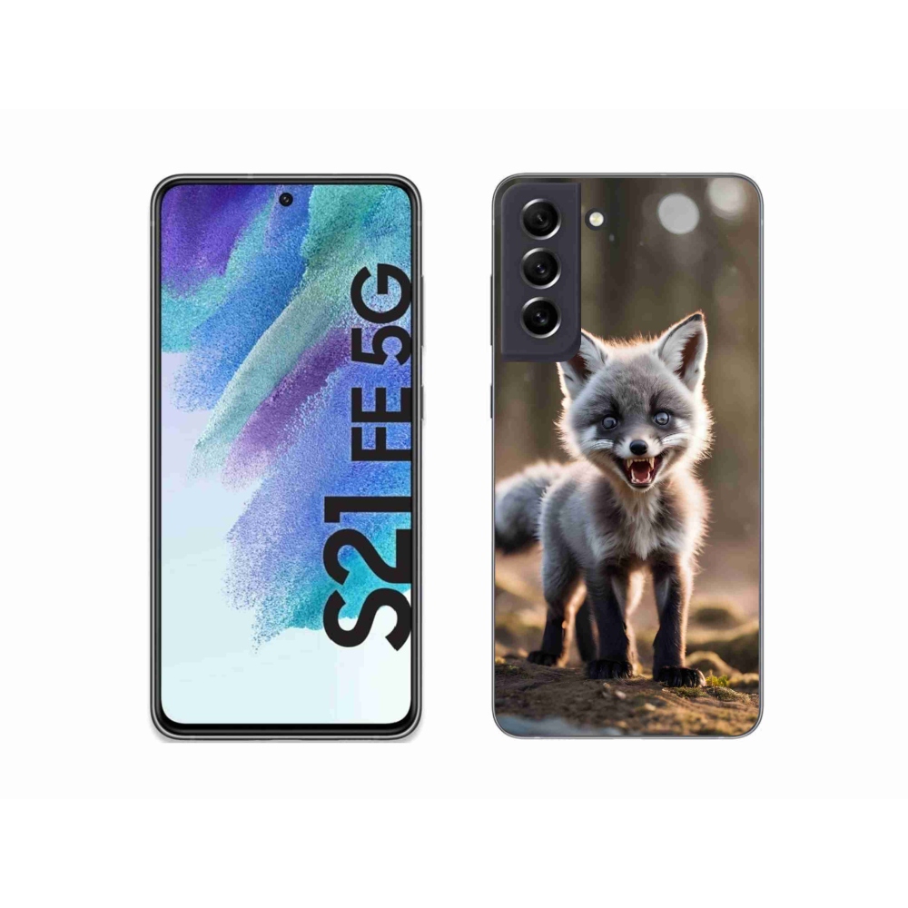 Gél védőhuzat mmCase Samsung Galaxy S21 FE 5G - angry fox