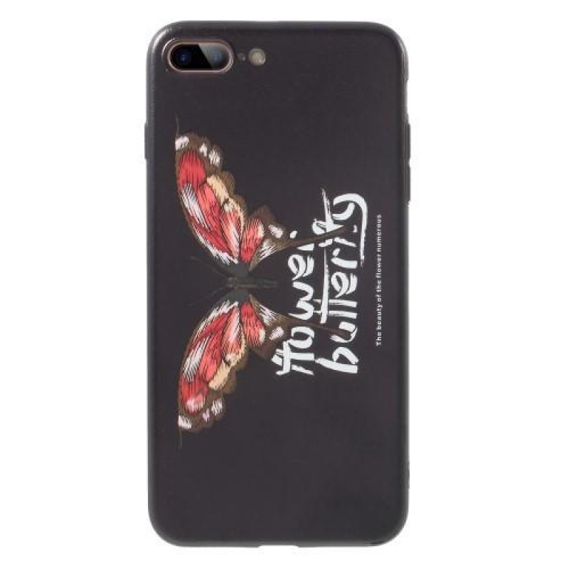 Bloom zselés tok iPhone 7 Plus és iPhone 8 Plus készülékhez - pillangó